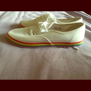 Forever 21 rainbow sneakers  size 9